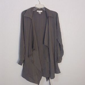 Say What? Gray Trench‎ Coat Lightweight and Versatile